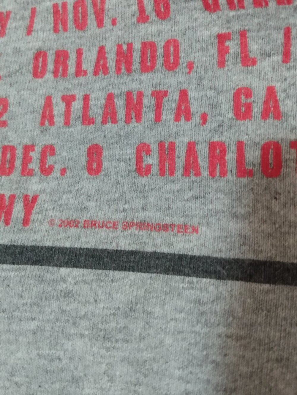 Vintage 2002 Bruce Springsteen The Rising Concert Tour T shirt Y2K - Picture 6 of 6